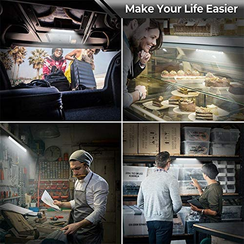 12 Volt LED Lights Bar, Daylight 6000K 13.4 Inch 108 LED 5W 500 Lumens, LED Car Interior Light Strip with Switch for RV Boat Trailer Camper, Pack of 2 image number 5