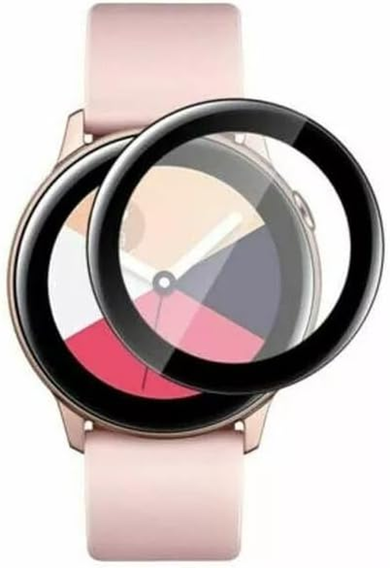Tootoo Full Coverage Soft Fiber Glass Screen Protector Samsung Galaxy Watch Active 2 (3, Watch Active 2 44MM) image number 6