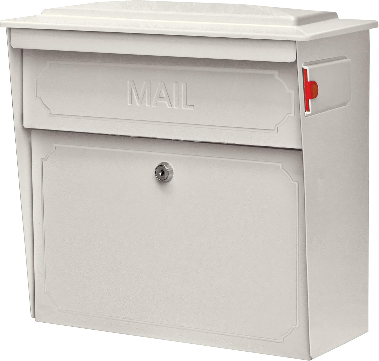 Mail Boss 7172 Townhouse Locking Wall Mount Mailbox, Black