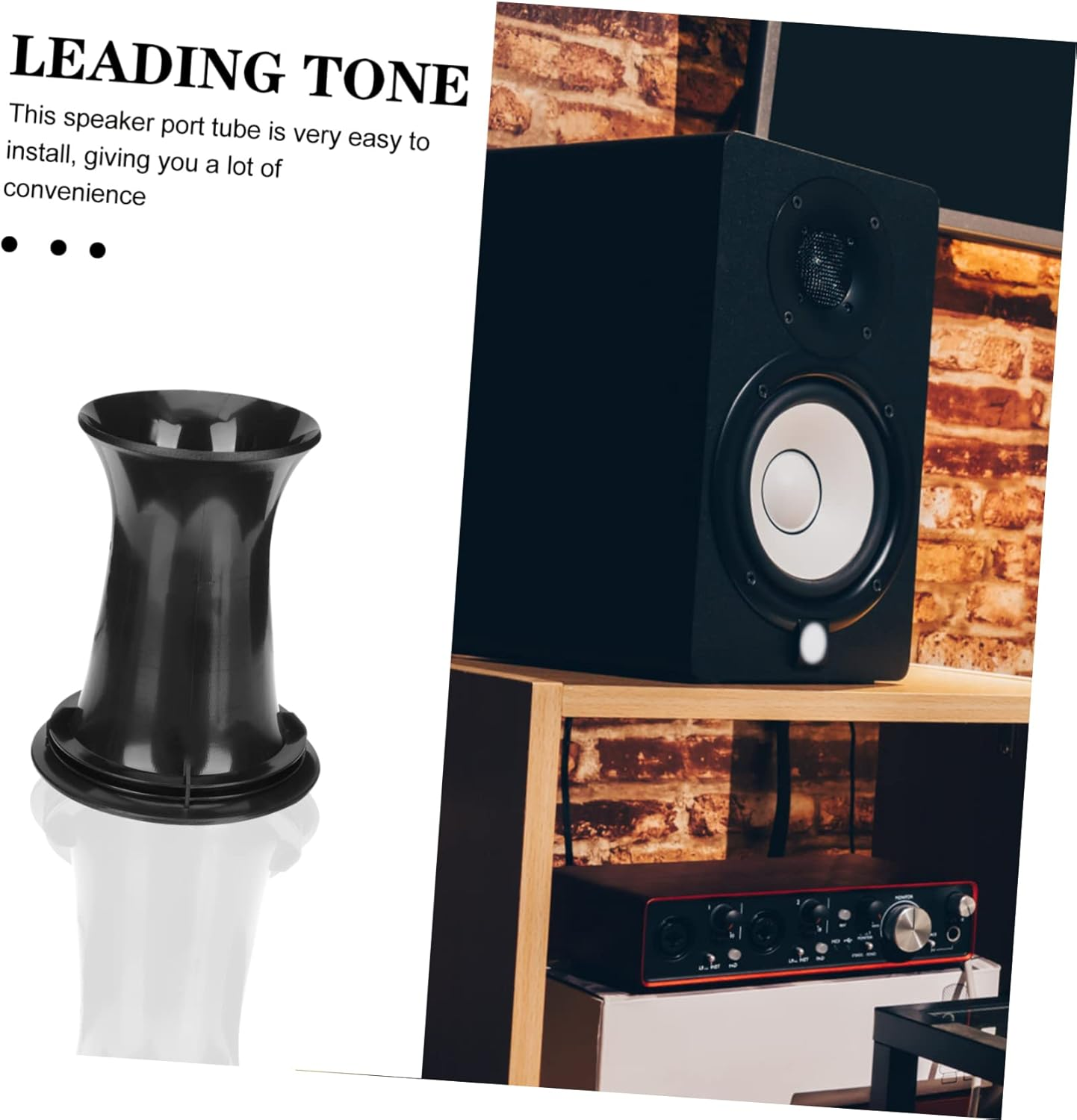 CHICAMPERA 8Pcs Speaker Accessories Plastic Subwoofer Port Tube Woofer Box Port Tube Replacement for Speaker Spikes Pads image number 4