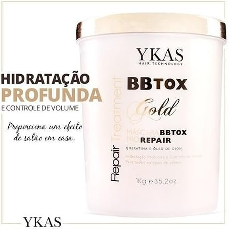 Y-Kas BBTOX Gold Hair Repair Treatment Pro Repair Mask Keratin and Ojon Oil 1KG image number 6