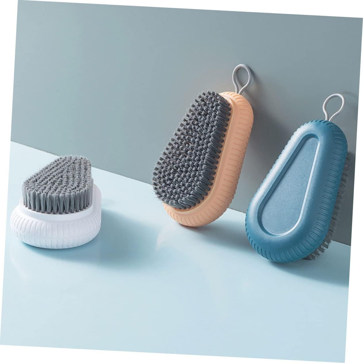 COMPUKAS 2Pcs Nail Dust Brush Soft Nail Brush for Hands and Feet Cleaning Reusable image number 2