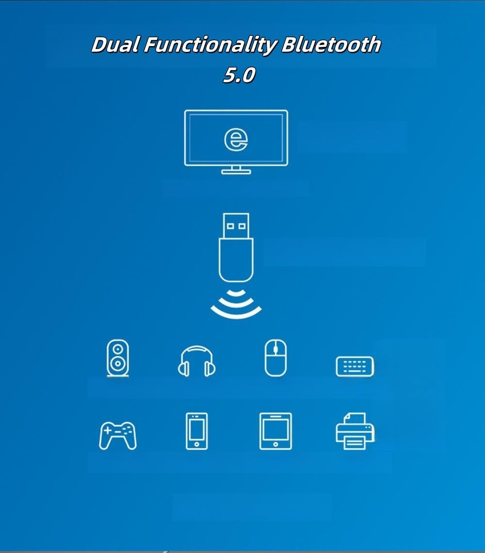 Wifi 5 USB Wireless Adapter for PC, Desktop Laptop Dual Band Wifi Dongle 5Ghz 600Mbps + 2.4Ghz 286Mbps, USB 2.0 Computer Network Adapter, Wireless Internet Dongle, Compatible with Mac Windows image number 4