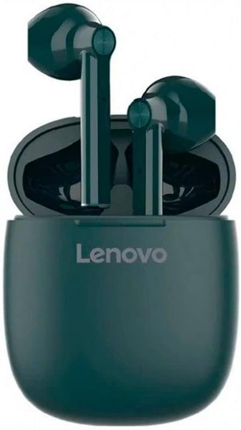 KIANO Lenovo HT30 Bluetooth Headphones, Wireless Stereo In-Ear Headphones with Touch Control, Built-In Microphone, Compact Charging Box, Dark Green image number 2