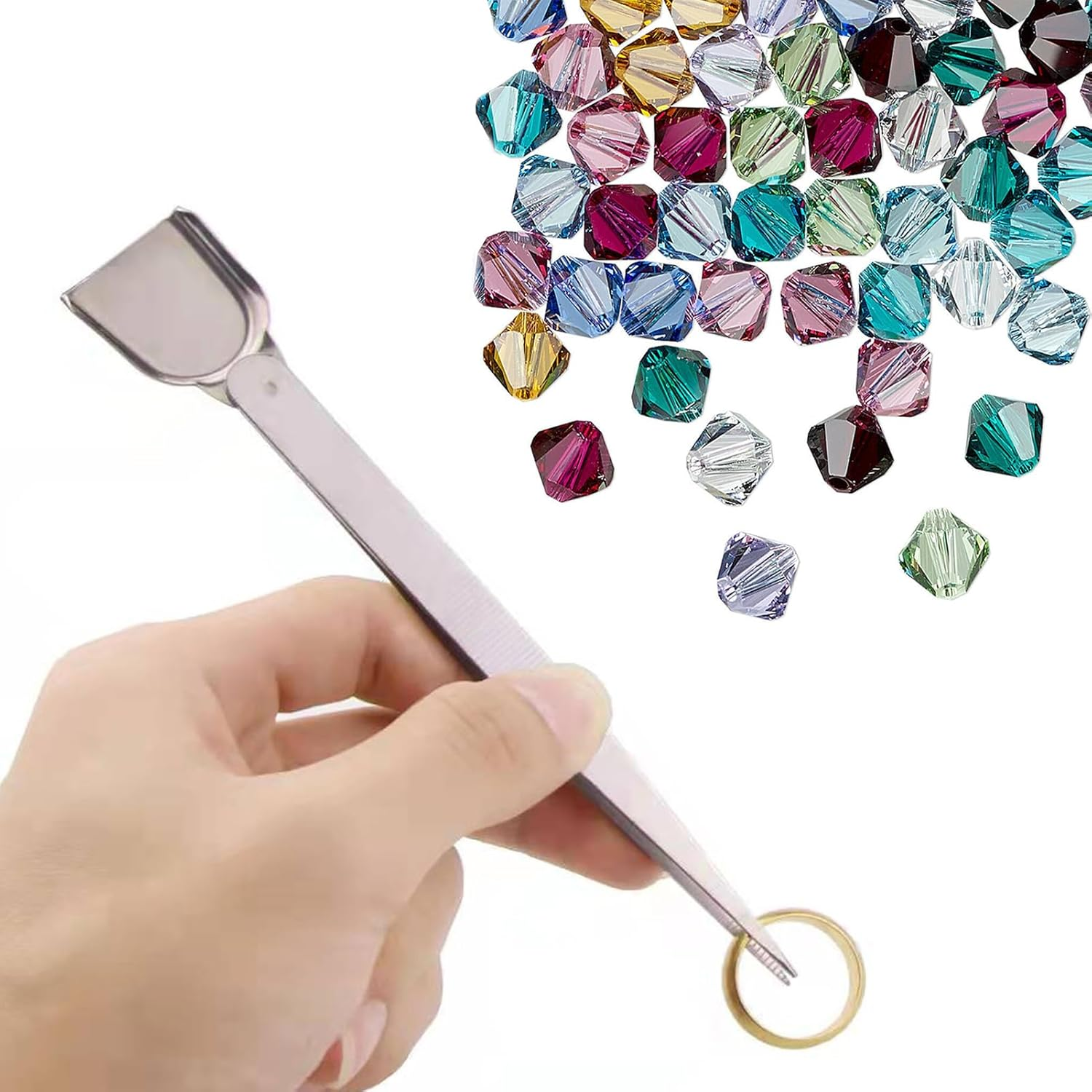 2 Pcs Bead Storage Containers,60 Pcs Small Plastic Containers with Lids,Bead Organizer Box,Bead Organizers and Storage for Jewelry,Bead,Earring,Hardware