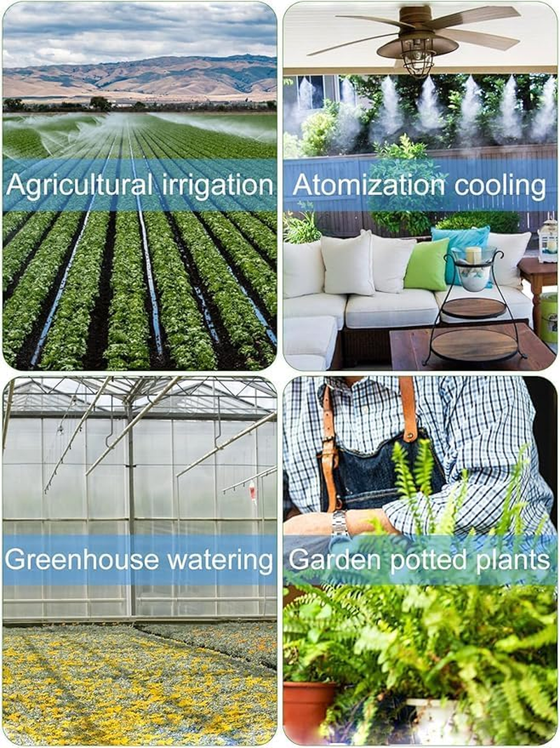 20PCS Barbed Tee 1/2" to 1/4" Drip Irrigation Fittings, Anti-Drop Barbed Hose Parts Connectors for 12Mm/16Mm to 4Mm/7Mm Drip Systems 6 Way Adapter（Black） image number 6