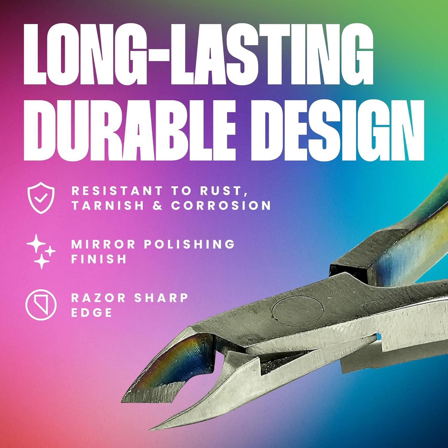 V Beauty Pure Cuticle Nippers - Stainless Steel Nail Cleaner Cuticle Remover for Clean & Healthy-Looking Fingernails & Toenails - Professional Nail Cuticle Trimmer for Salon & Home Manicure & Pedicure