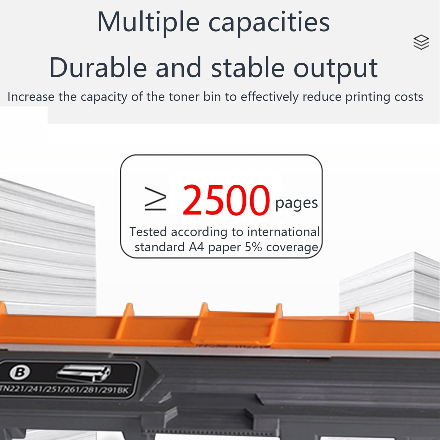 JOJOBE TN-251BK Compatible Toner Cartridge with Brother MFC-9335CDW 9340CDW 9140CDN 9330CDW HL-3150CDN 3170CDW DCP-9015CDW , 2500 Pages per Cartridge Black image number 7