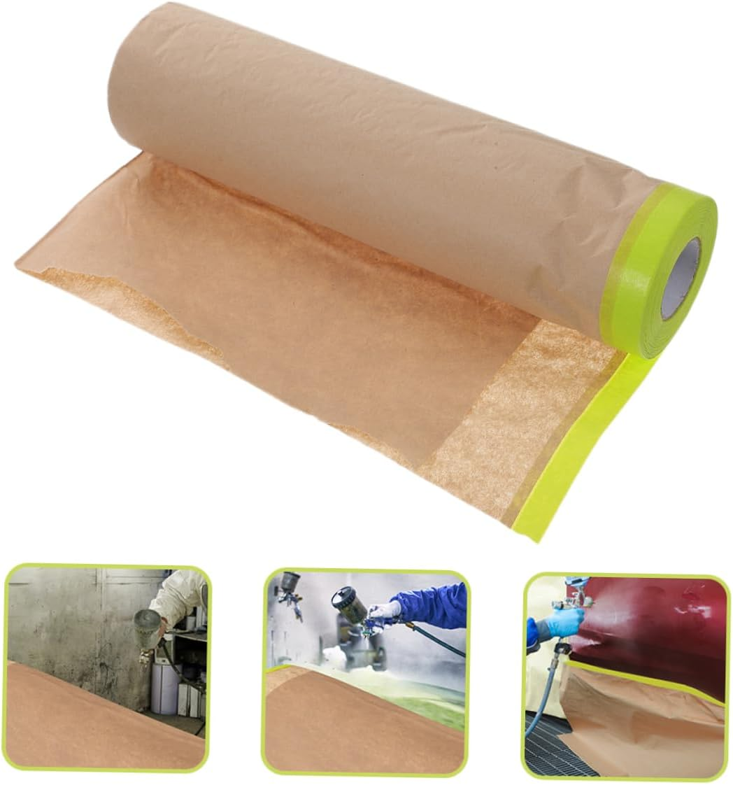 4 Rolls Masking Film Template Automotive Motorcycle Airbrush Graphics Masking Paper Protection Paper Painters image number 3