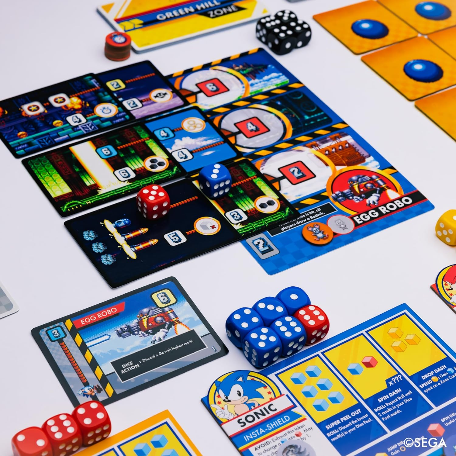 KESS - Sonic Roll Board Game: Roll through 4 Classic Zones, 1-4 Players Thrilling Tabletop Adventure Game for Ages 14+ image number 1