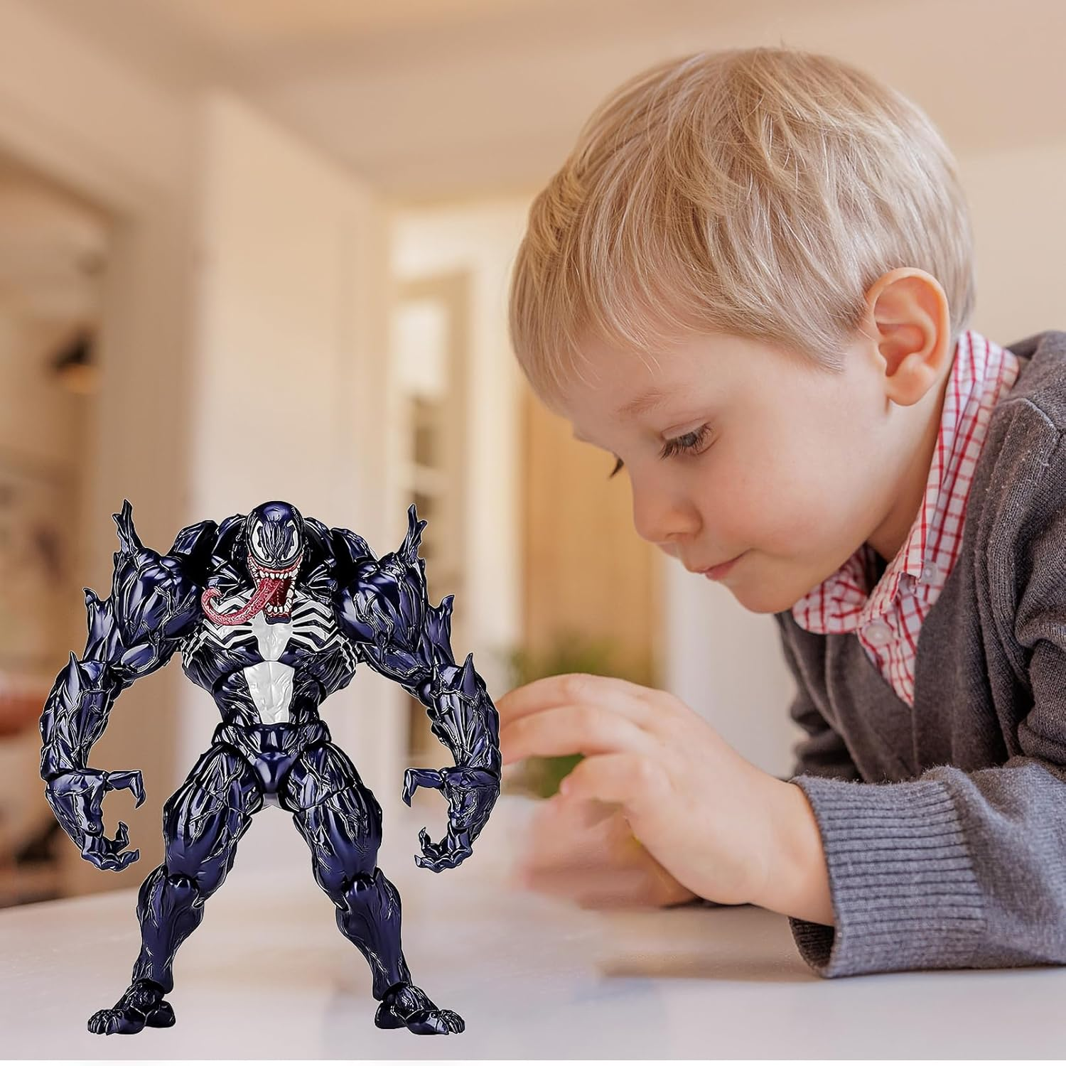 Venom Diamond Select Toys Action Figure - 18 Cm Model Toy with Removable Table Decorations - Children'S Toys image number 2