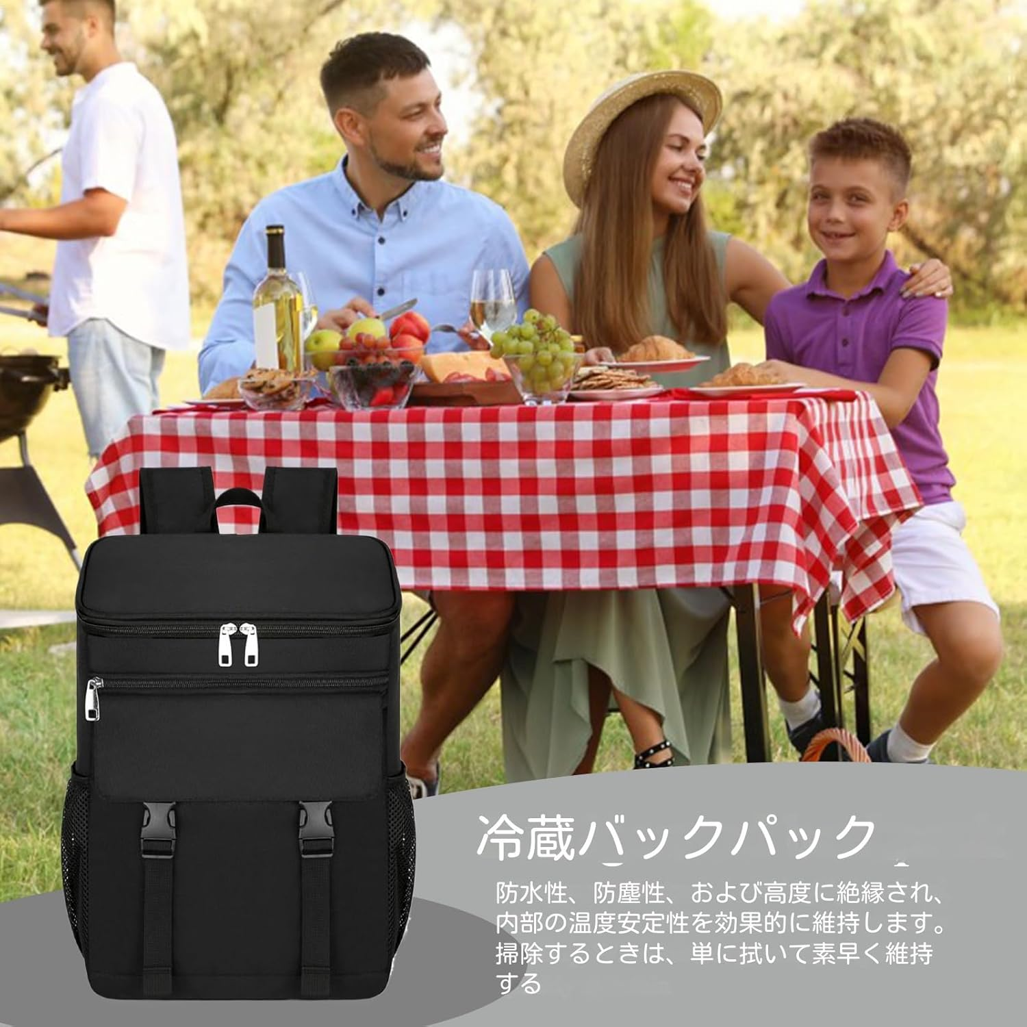 Cooling Bag | Insulated Cool Bag, Thermal Leak Proof Cooling Pack for Hiking, BBQ, Camping, Daily Sports, Fishing, Cycling, Commuting to Work image number 4