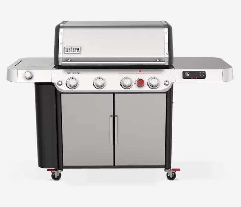 Weber Genesis SE-SPX-435 Smart Gas Barbecue Grill &ndash; 4 Burner Premium LPG Gas Barbecue Grill with Weber Connect Technology, Side Burner, Night Vision LED&ndash; Stainless Steel Grill for the Backyard image number 3