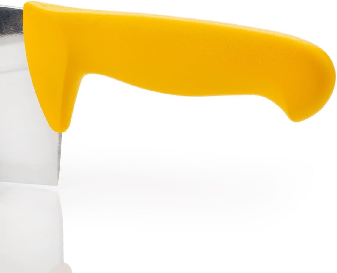 Arcos Cleaver Knife 9 Inch Nitrum Stainless Steel and 240 Mm Blade. Professional Butcher Knife. Ergonomic Polypropylene Handle. Series 2900. Color Yellow image number 1