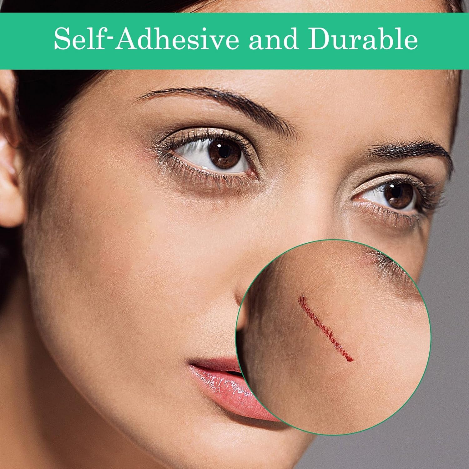 Silicone Scar Tape, 2 Pcs Silicone Scar Sheets, Soft Silicone Tape, Hydrocolloid Bandages for C-Section, Surgery, Burn, Keloid, Acne Et, Easy Tear Reusable Scar Removal Sheet (1.6 &times; 60 Inch)