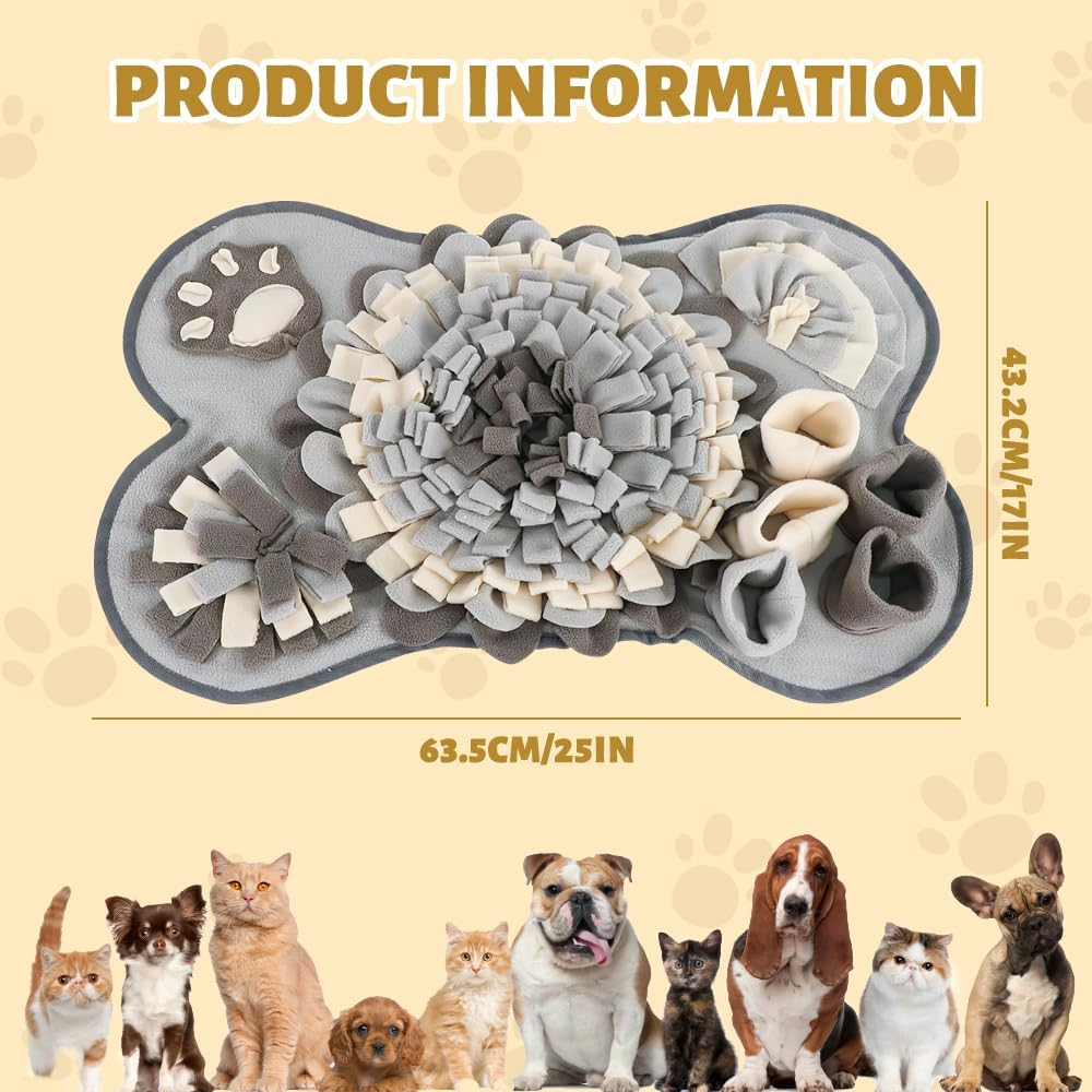 YANGUN Sniffing Rug for Dogs, Sniffing Rug, Dog Sniffing Mat, Dog Intelligence Toy for Dogs, Promotes Natural Foraging & Stress Relief for Dogs Cats image number 4