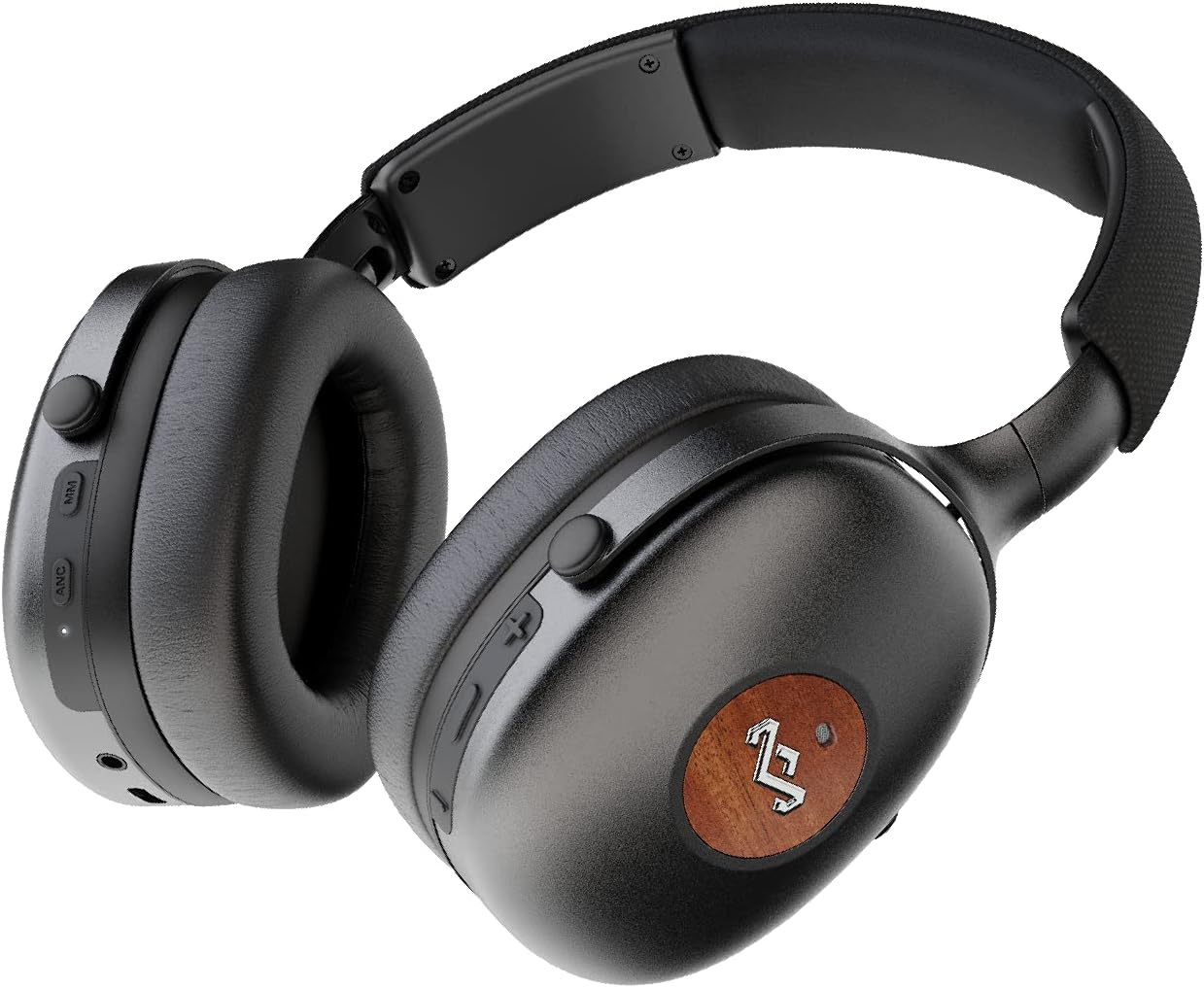 House of Marley Positive Vibration XL ANC: Noise Cancelling Over-Ear Headphones with Microphone, Wireless Bluetooth Connectivity, and 26 Hours of Playtime image number 5