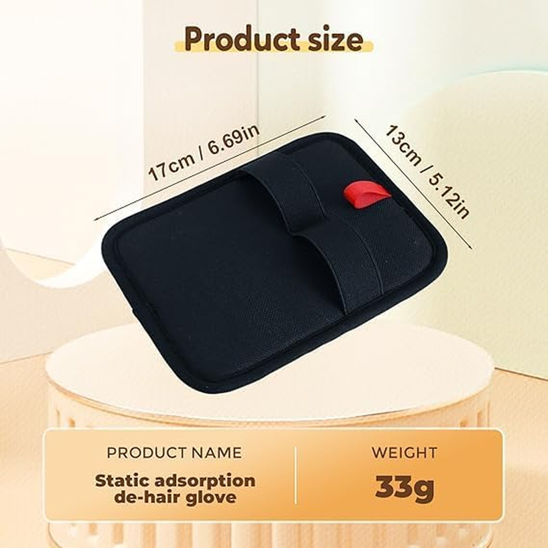 Pet Hair Remover,Electrostatic Pet Hair Remover Gloves, Reusable Electrostatic Pet Cat Dog Hair Removal Grooming Gloves Brush Tool for Couch, Furniture, Carpet, Car Seat image number 1