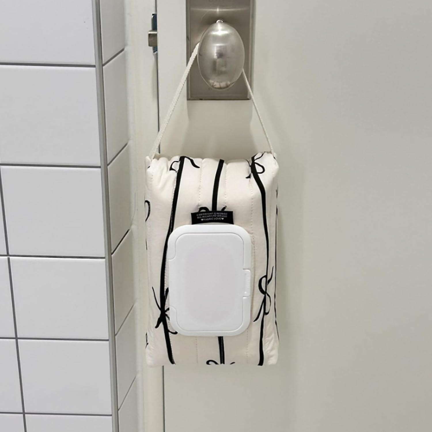 Refillable Wipe Containers - Wipe Dispenser Storage Bag, Bow Stripe Baby Wipe Case, Cotton Bag Wipe Container, Baby Wipe Organizer, Wet Wipe Case, Baby Wipe Case, Perfect for Parents , Baby image number 1