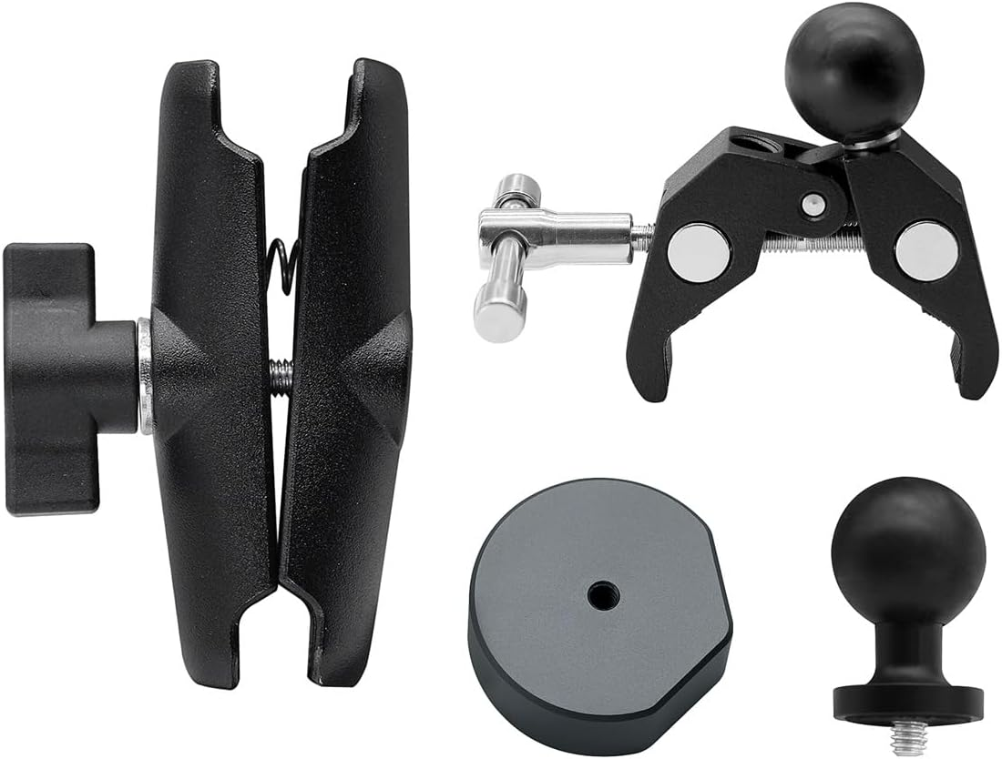 Starlink Mini Rv Ladder Clamp Mount, Starlink Mini Roof Rack Mount, Universally Adjustable Angle Clamp Add an Aluminum Alloy Adapter image number 4