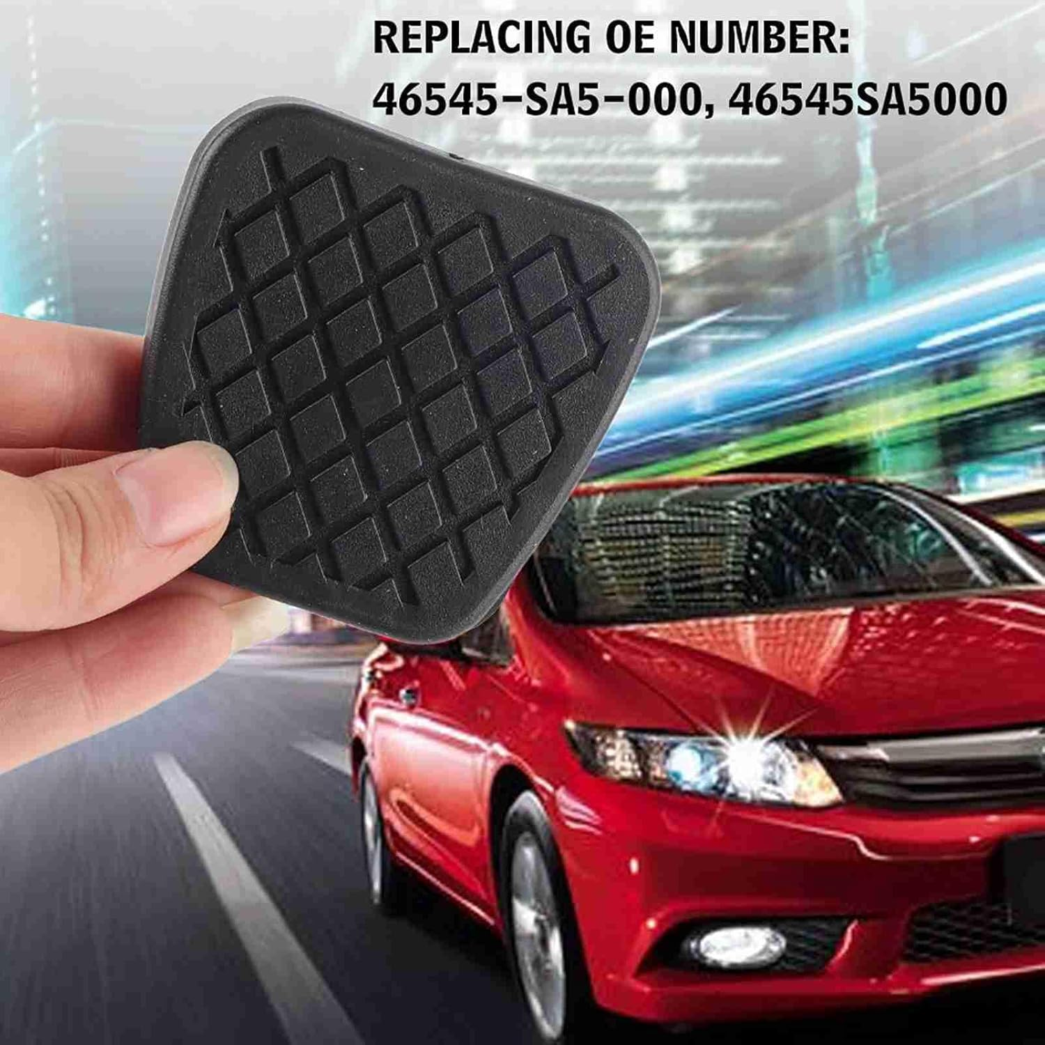 Fafeims Automotive Manual Transmission Brake and Clutch Pedal Rubber Covers for Manual Cars, Compatible with Most Vehicles, Set of 2 image number 6