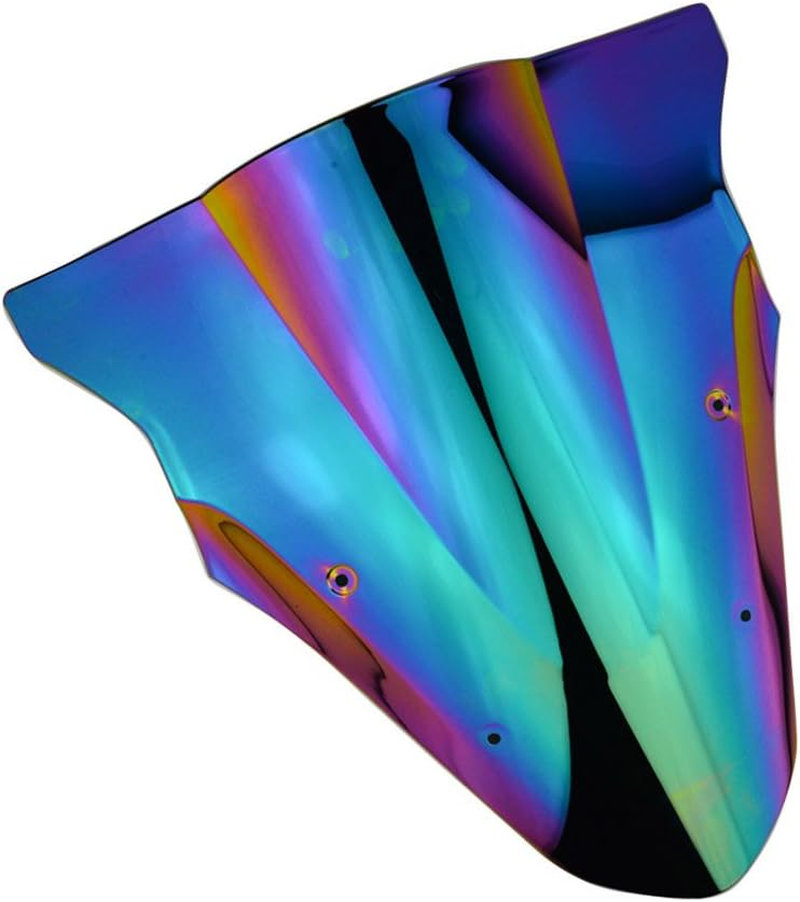 Windshield Screen Panel Cowl Fairing Windshield Windscreen Double Bubble for Kawasaki Ninja 650 ER-6F EX650 ABS ER6F EX650F 2012-2016 2013 2014 2015 (Black)