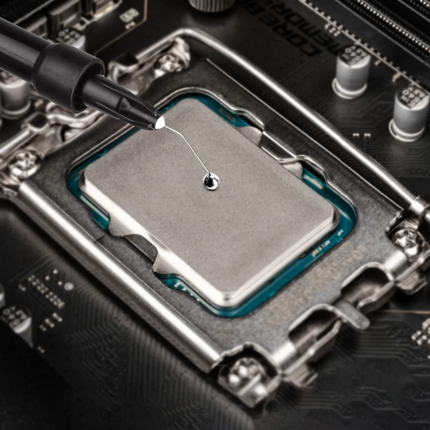 Thermal Grizzly Conductonaut Thermal Grease - 1 Gram Set + 3 Applicator + Spatulas & Pads - Liquid Metal Thermal Paste for Cooling the CPU, GPU Value Pack image number 2