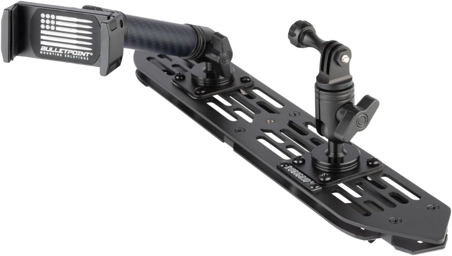 Bulletpoint Rubigrid Dash Mount Platform Phone Holder for 2018+ Wrangler JL (NOT 4Xe) + 2020+ Gladiator - Jeep Compatible Multi-Device Mount image number 6