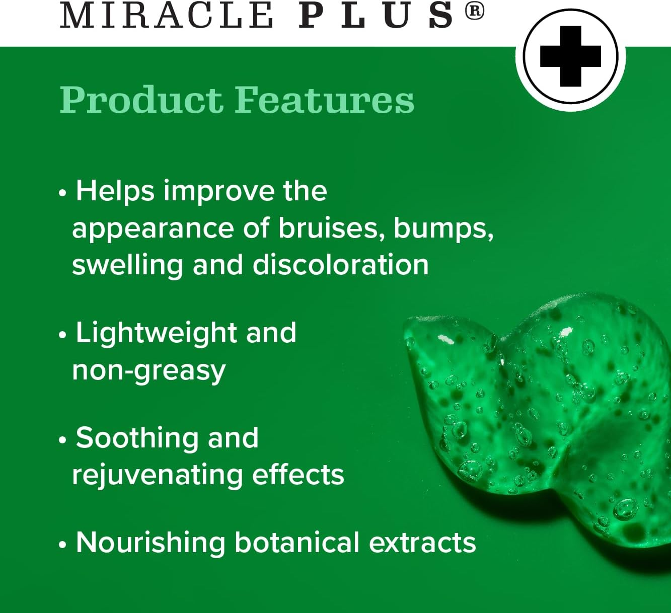 Miracle plus Natural Arnica Bruise Body Gel | Arnica Montana Lotion for Thin Skin Bruising and Swelling after Surgery | Extra Strength Vitamin K Cream | Skin Care Arnica Ointment for Bruises, 4 Oz image number 3