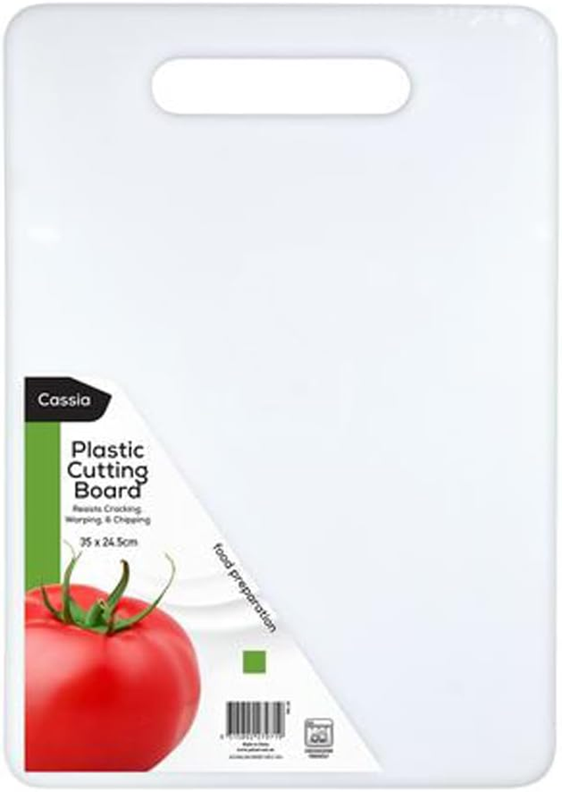 Cassia Plastic Cutting Board, 35 Cm X 24.5 Cm X 0.6 Cm Size