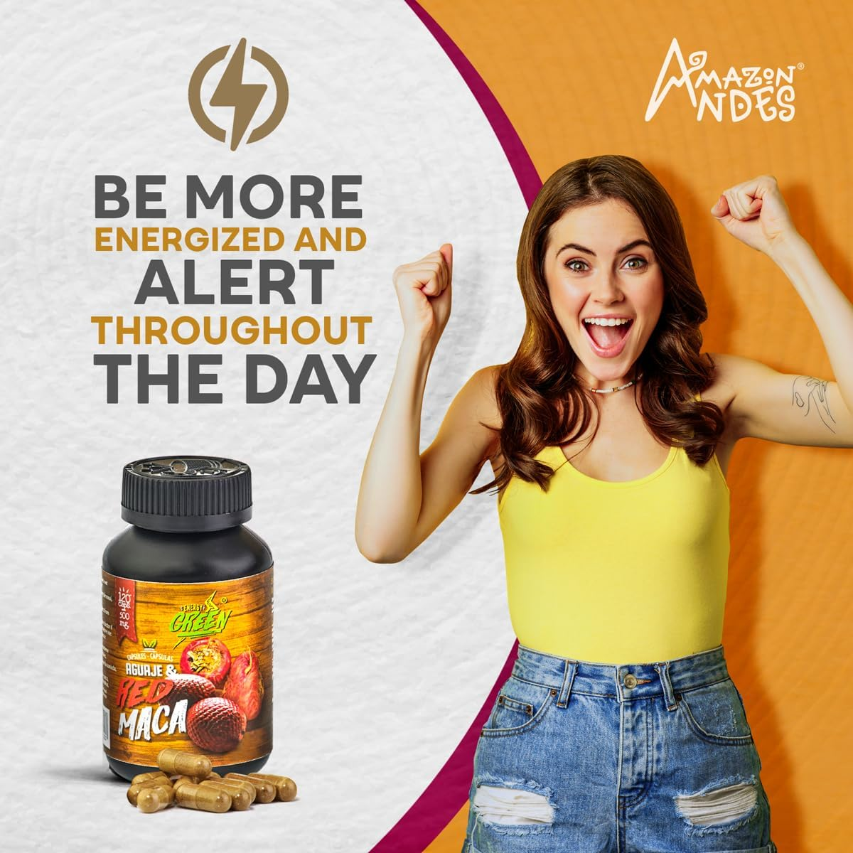 Aguaje Capsules for Women with Red Maca &ndash; Aguaje Peruano (Buriti Fruit) | Peruvian Superfood, Vegan, NON-GMO, Gluten-Free, 120 Capsules image number 4