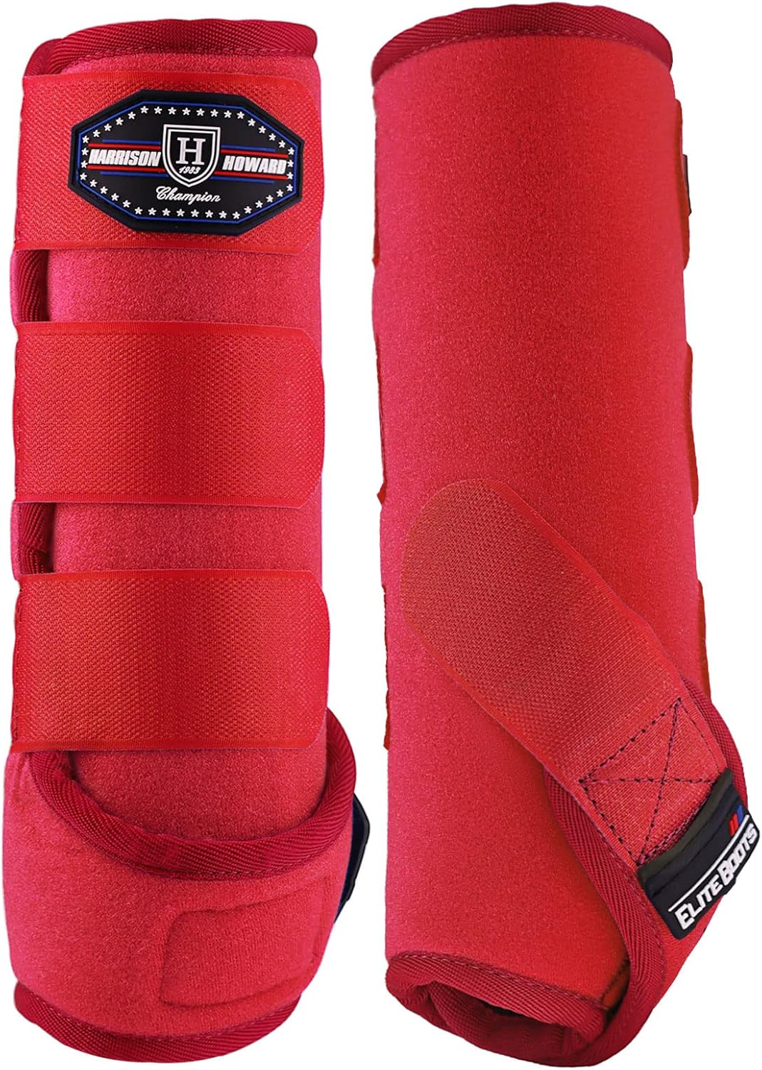 Harrison Howard Horse Sport Medicine Front Shock-Absorbing Boots All-Round Lower Limb Protection & Support Sport Boots Perfect for Endurance Training and Performance Pack of 2 image number 4