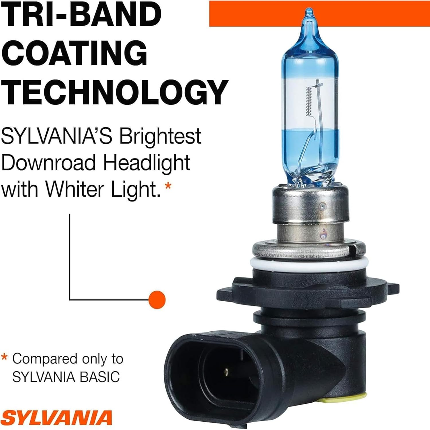 SYLVANIA - 9012 Silverstar Ultra - High Performance Halogen Headlight Bulb, High Beam, Low Beam and Fog Replacement Bulb, Brightest Downroad with Whiter Light, Tri-Band Technology (Contains 2 Bulbs) image number 6