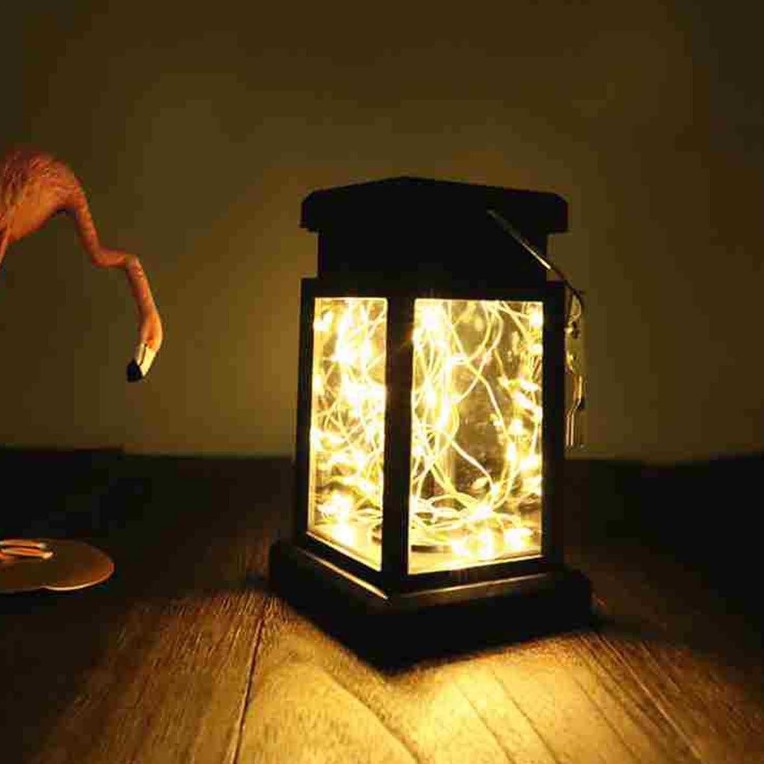 Outdoor Solar Powered Lantern,Waterproof Outdoor Lanterns for Patio | Portable Lamp Solar Powered for Yard Decor, Camping Decor, Garden image number 6