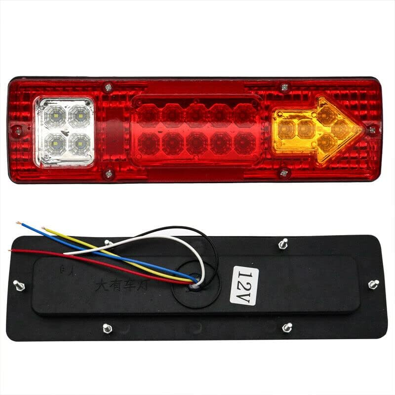 AIMALL 2X LED Tail Lights &ndash; 12V Waterproof IP67, Stop, Reverse, Indicator, 11.8X3.5 Inches for UTE, UTV, Trailer, Caravan, Truck, Boat image number 3