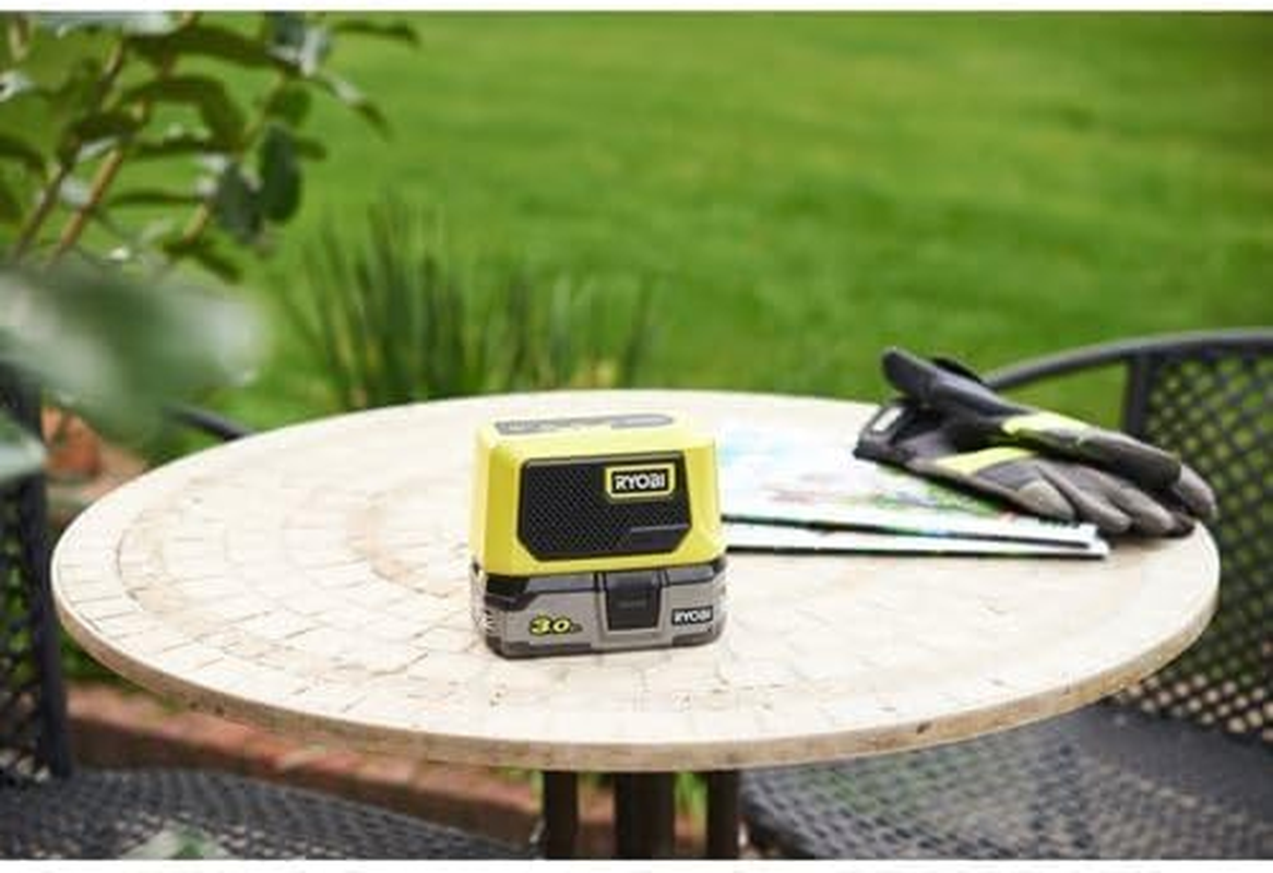RYOBI 18 V ONE+ Battery Bluetooth Box Mini RBTM18-0 (Output Power 5 Watt, Speaker Diameter 44 Mm, without Battery and Charger)