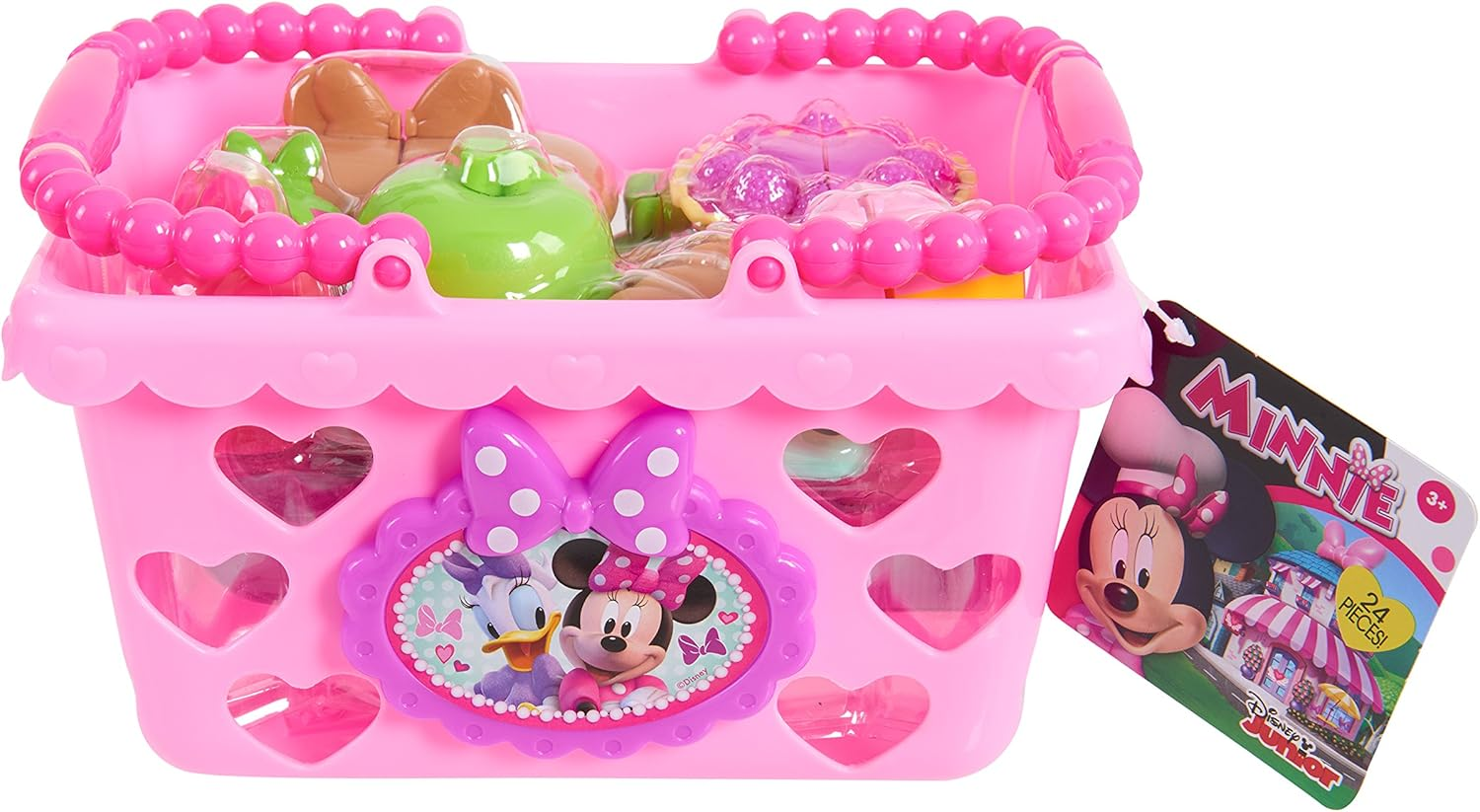 Minnie Mouse Minnie Mouse JPL88900 Minnie Bow Tique Bowtastic Shopping Basket Set, Pink Shopping Basket