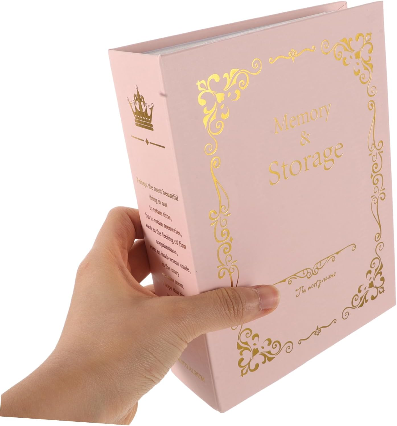 Cabilock Classic European Design Photo Book Gold-Stitched Cover for Family Photo Albums Cherished Memories