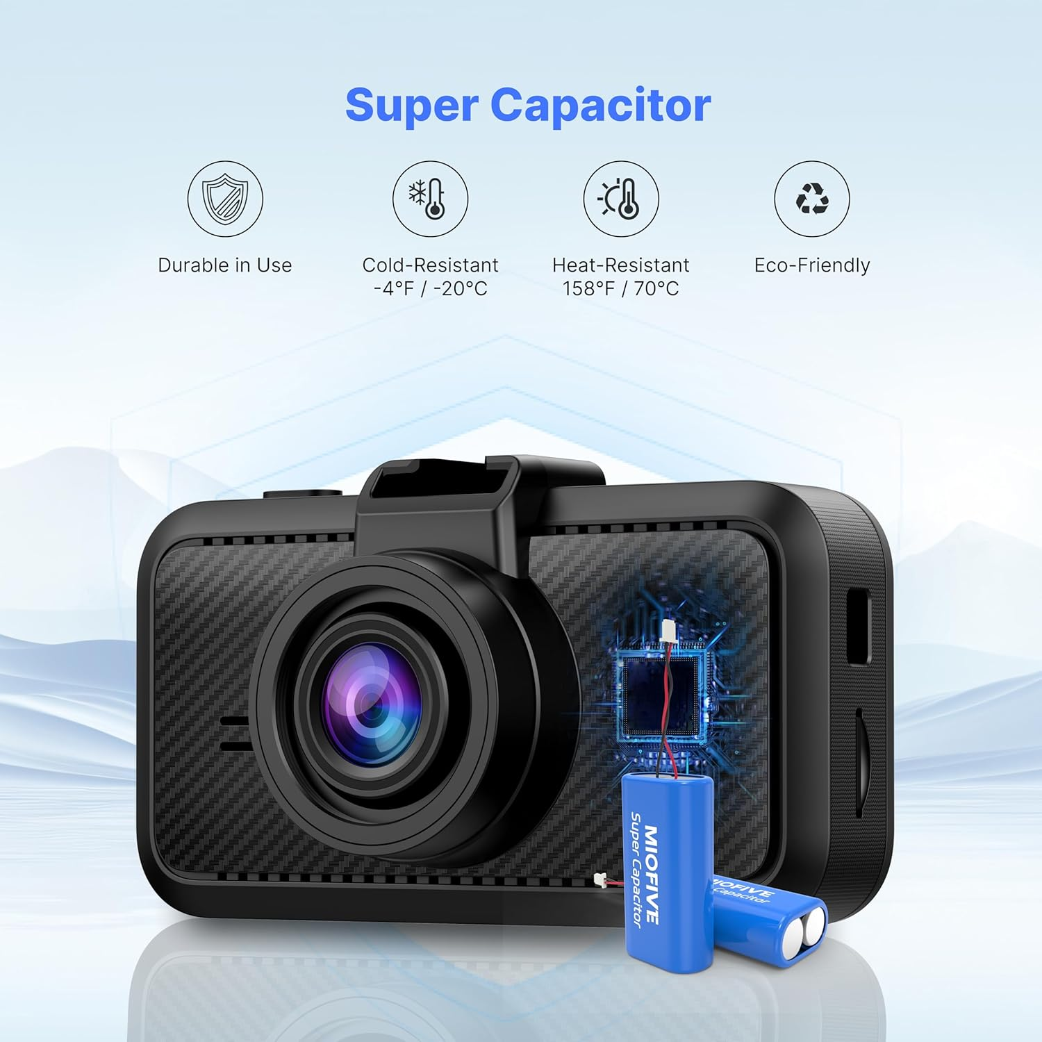 Miofive 4K Wifi Dash Cam Hidden Car Camera with a 32GB SD Card Included, 5G Wifi and Bluetooth App, GPS, Loop Recording, G-Sensor, HDR, Night Vision, 24-Hour Parking Monitor, Supports up to 512GB Max image number 2