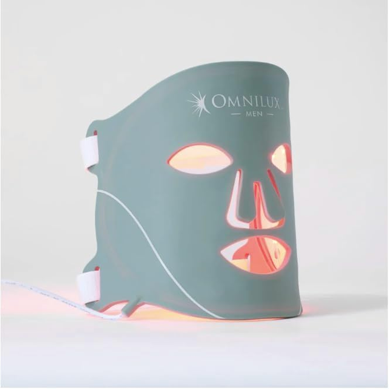 Omnilux MEN FDA Cleared Flexible LED Light Therapy Mask. Professional Clinic Grade Treatment at Home. image number 2