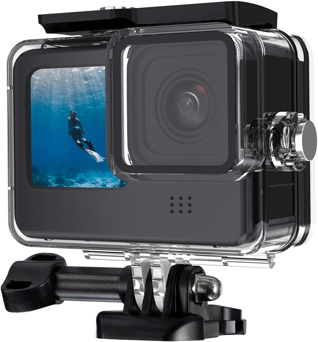 K&F Concept 60M/196FT Waterproof Case for Gopro Hero 13 Black, Protective Underwater Diving Housing for Go Pro 12/11/10/9 Black Accessories,Waterproof Action Camera Shell image number 6