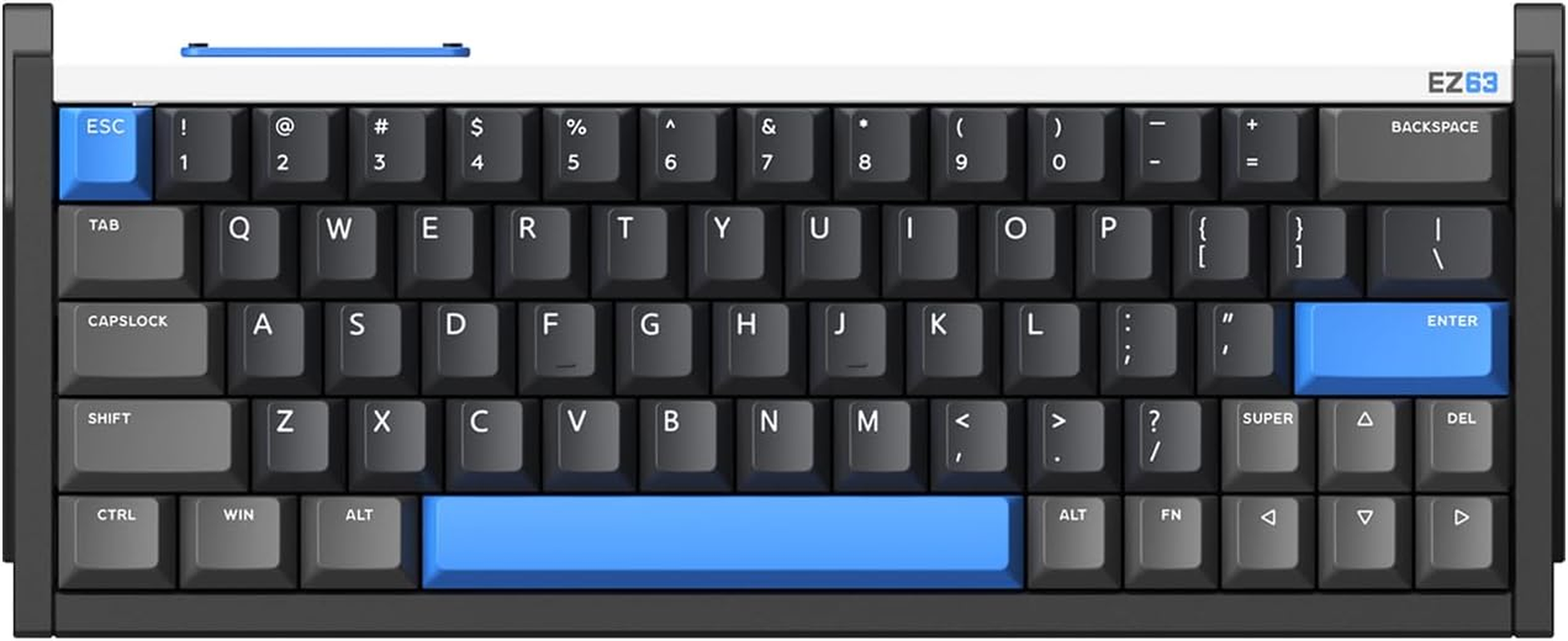 IQUNIX EZ63 Gaming Keyboard, 60% RGB Mechanical Keyboard, 64 Keys with Star Trail Magnetic Switches, Rapid Trigger, Adjustable Actuation, Double Shot PBT Keycaps, for Win/Mac Laptop PC image number 5