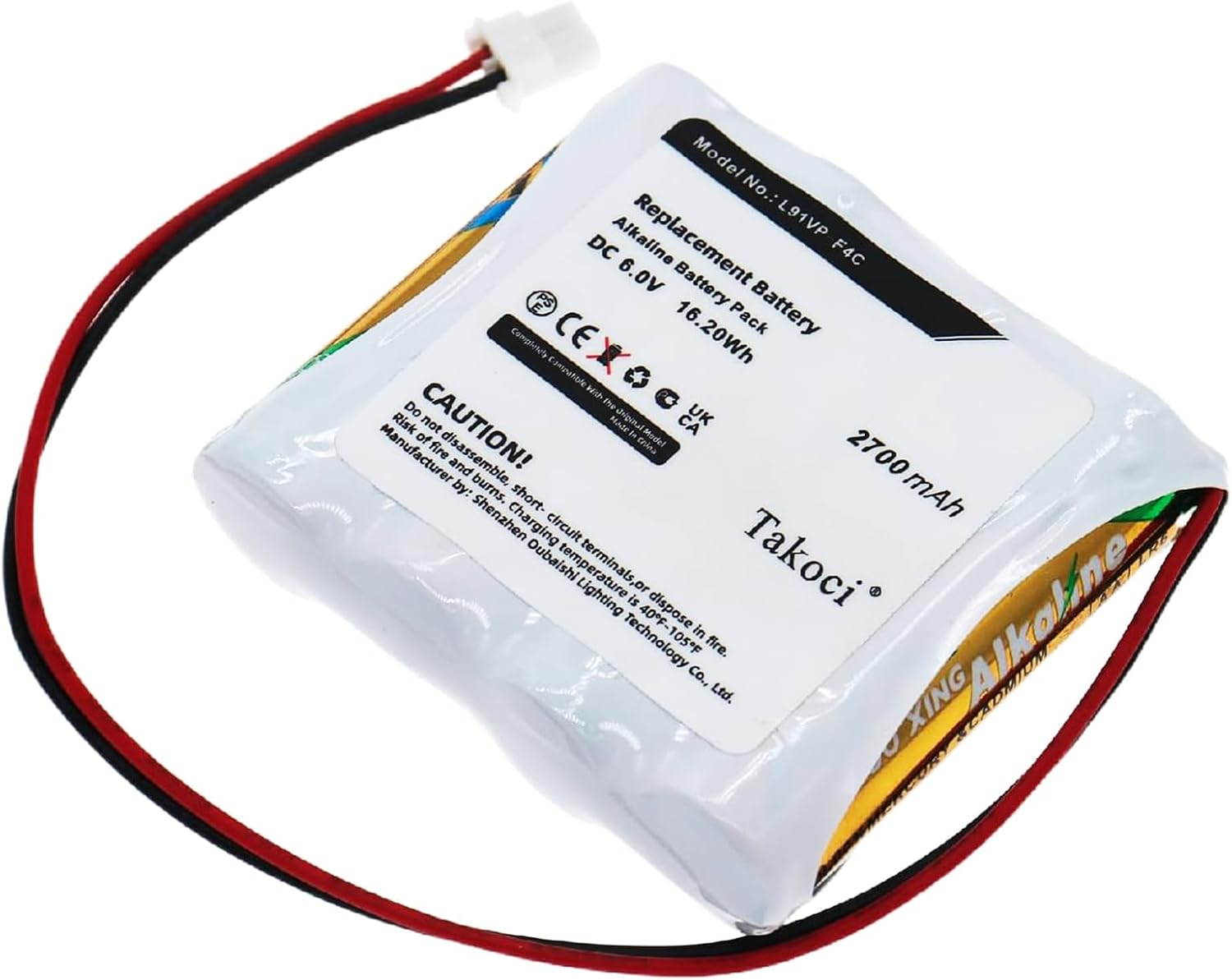 Replacement Battery Compatible with Purell ES8 Hand Sanitizer Dispenser Fits Purell L91VP-F4C GP GPRHORW01018 2700Mah/6.0V image number 1