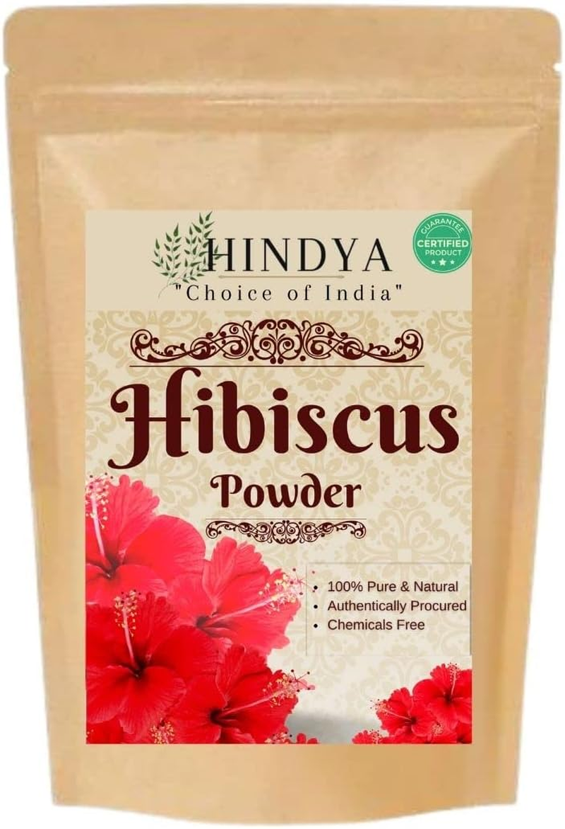 Organic Hibiscus Flower Powder for Face Pack and Hair Mask, Natural Pure Hibiscus Rosa-Sinensis Hair & Skin Care, Gudhal Ka Phool Powder for Dull Hair & Dry Scalp - 100G image number 4
