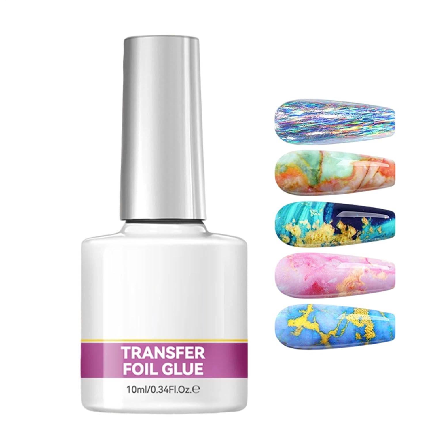 Foil Transfer Gel - 10Ml Strong Adhesive | Nail Glue Transfer | for Women Beginners Professionals Home Salon Wedding Party image number 3