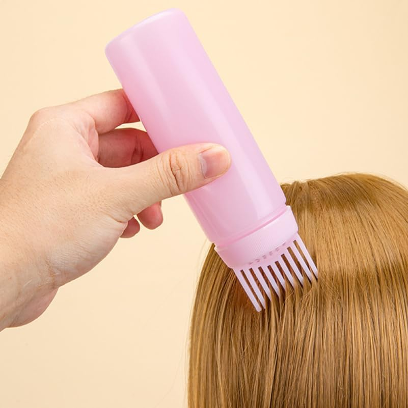 TOVINANNA 3 Pcs Hair Oil Bottle Oil Bottles for Hair Root Bottle Comb Root Bottle Applicator Hair Coloring Bottle Comb Hair Oil Applicator Bottle Hair Coloring Applicator Bottle image number 4