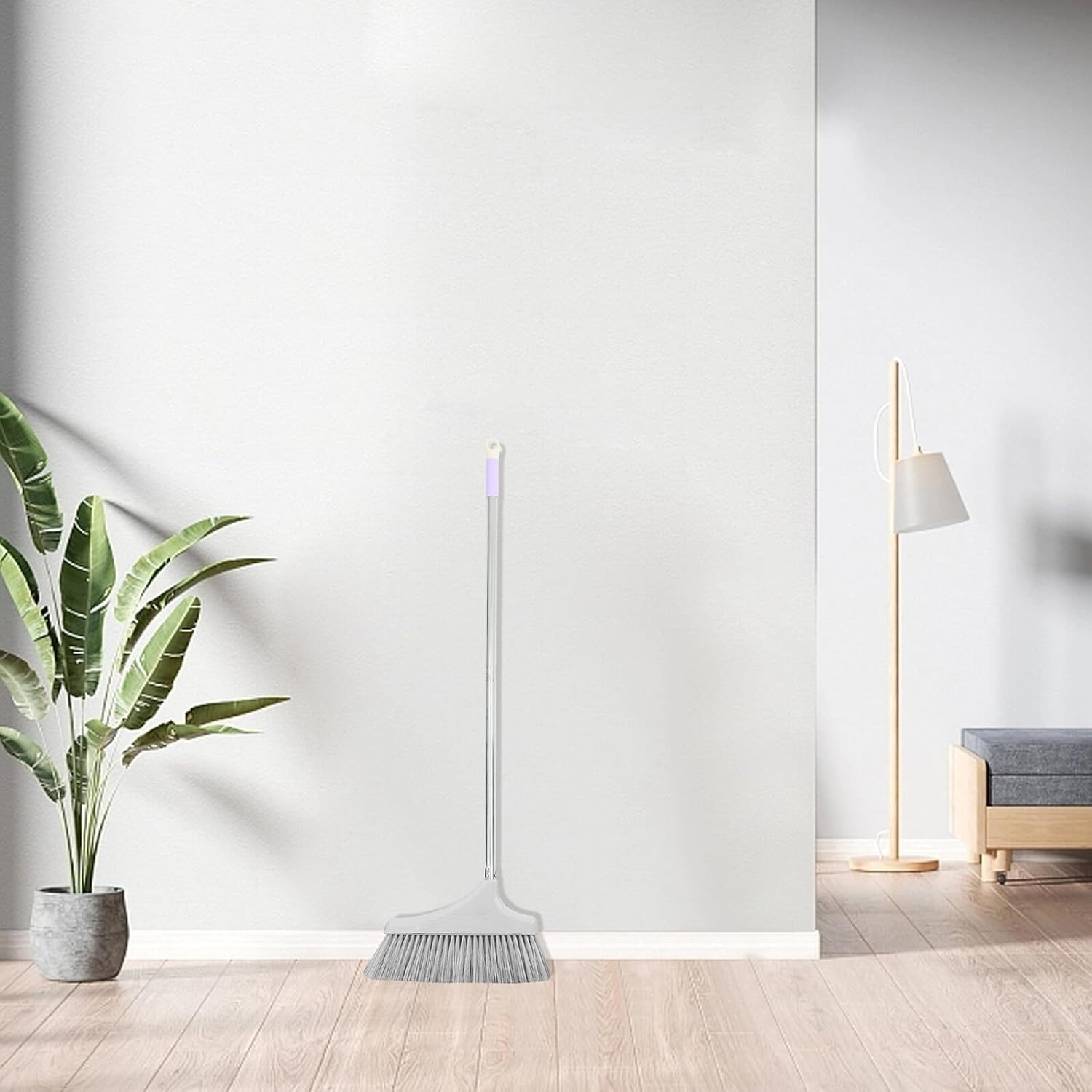 DOITOOL Stainless Steel Replacement Mop Rod Two-Section Metal Broom Extension Pole with Hanging Household Cleaning Handle for Floor and Bathroom Polished Surface Easy to Clean image number 6