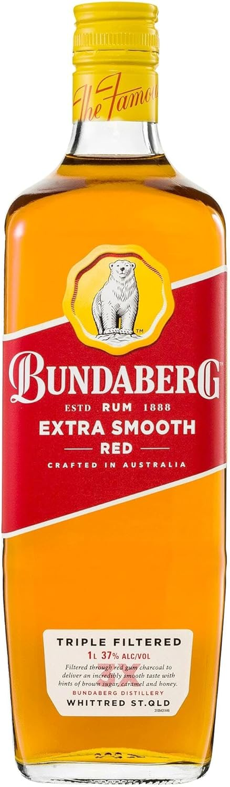 Bundaberg Extra Smooth Red Rum 1L Bottle