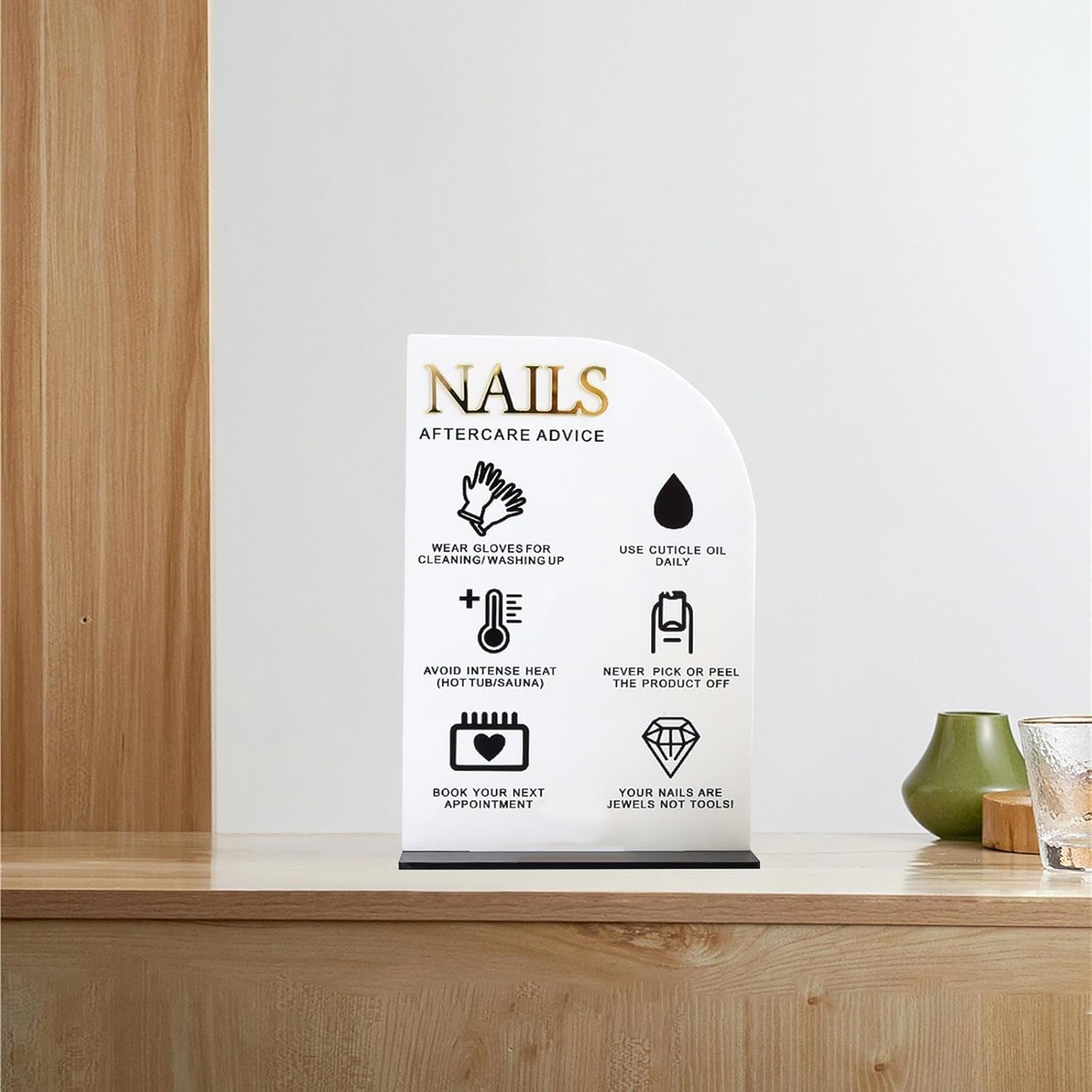 Eigell Nail Art Display Board, Manicure Showing Board, Acrylic Nail Salon DIY Nail Salon Nail Shape,Nail Tip Showing Holder, Nail Art Display Stand, Style B image number 3