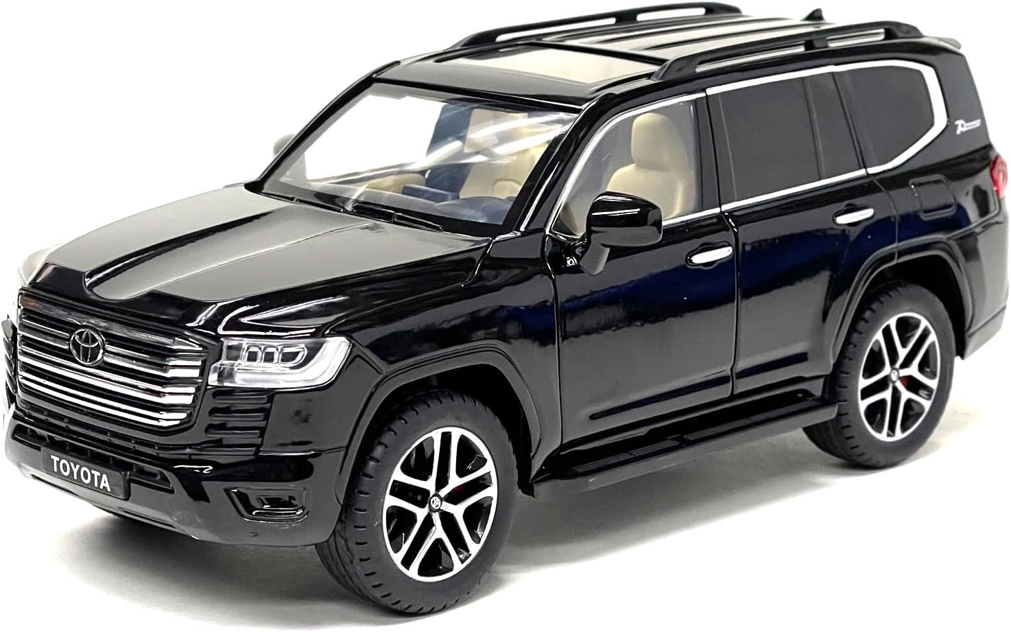 Mijo Exclusives 2023 Toyota Land Cruiser - Black - 1:24 - H08222BK image number 1